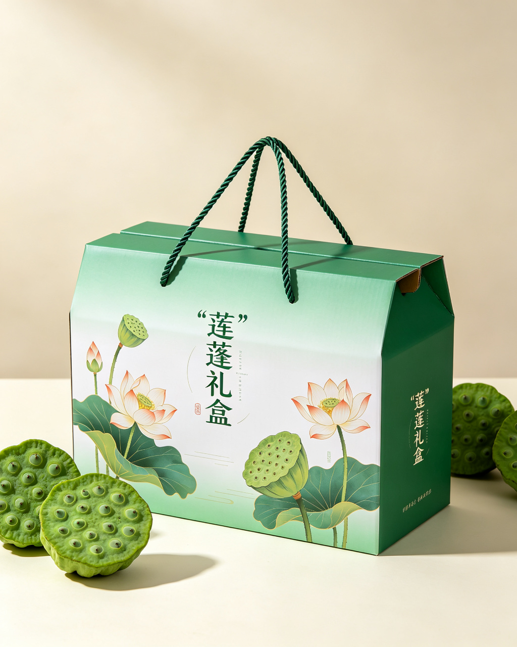 莲蓬手提礼盒